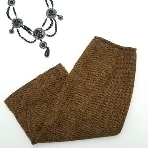 Jones New York Mustard & Black Pencil Skirt